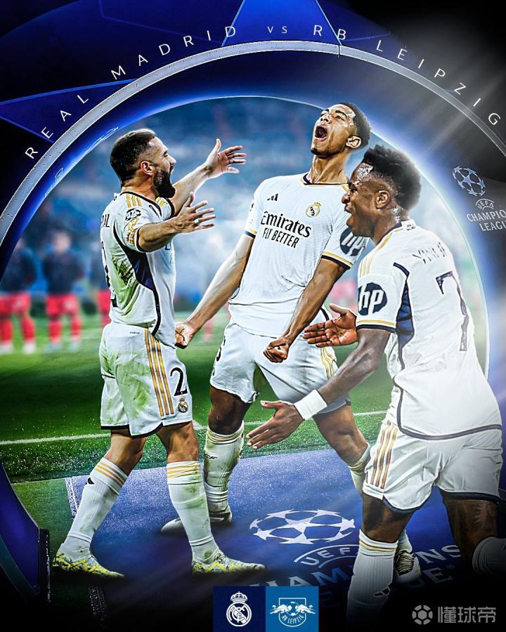 包含皇马攻防俱佳，马德里豪胜晋级欧冠八强的词条